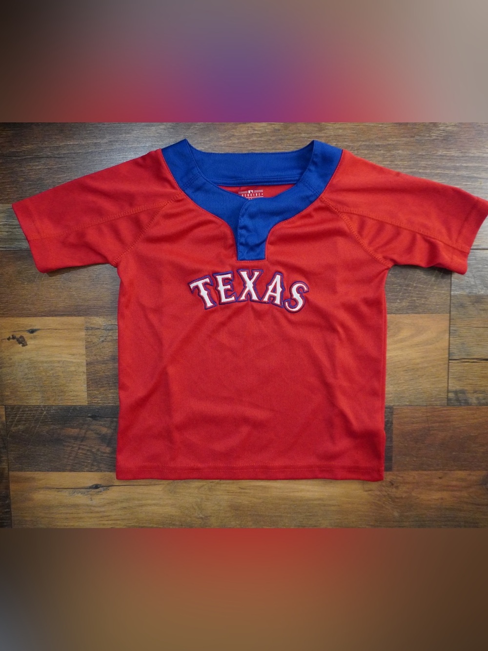 Texas Rangers red & blue jersey Size 4T-3X #MLB #baseball#y2k